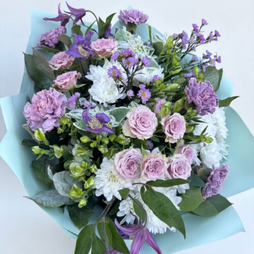 Bukiet w odcieniach fioletu