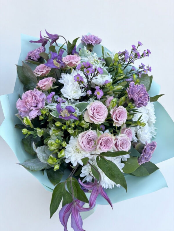 Bukiet w odcieniach fioletu