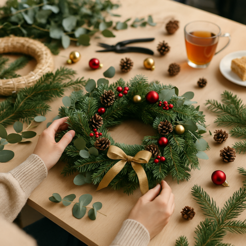 Warsztaty świąteczne: Tworzenie bożonarodzeniowych wianków – 14 grudnia